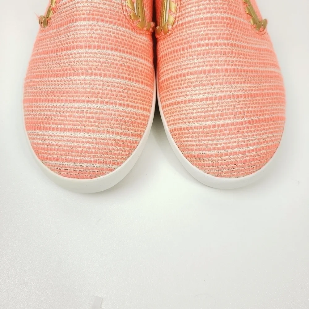 Jack Rogers coral/orange and gold slipons sz 8.5 - Picture 2 of 7